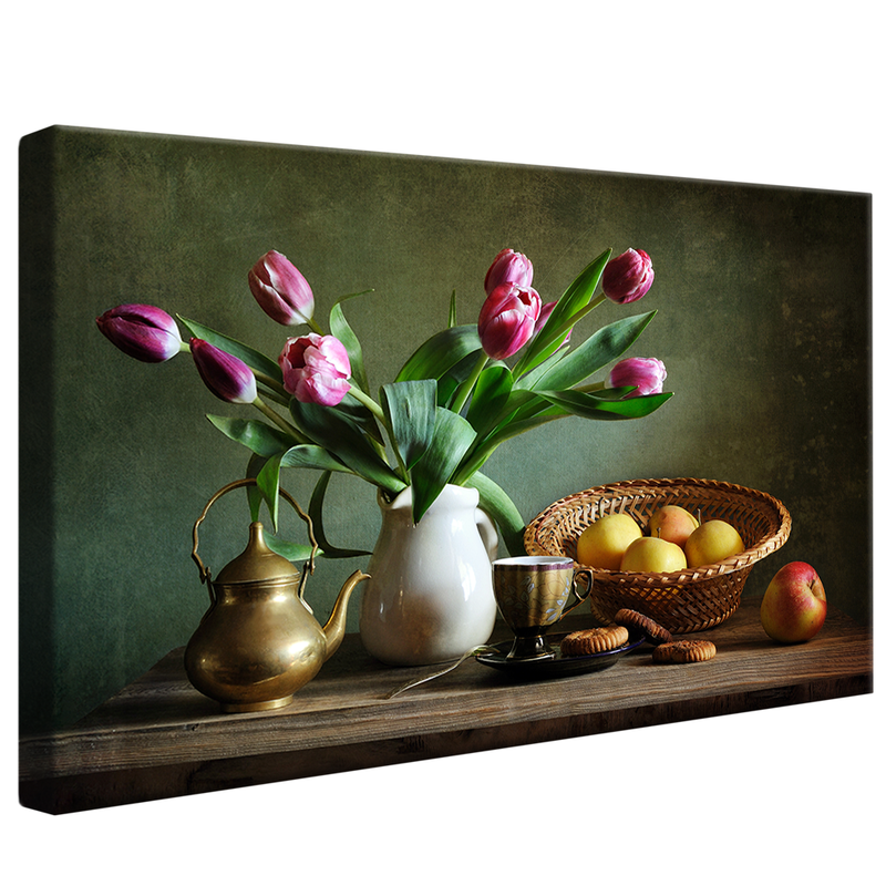 Floral on Table V1596 Canvas