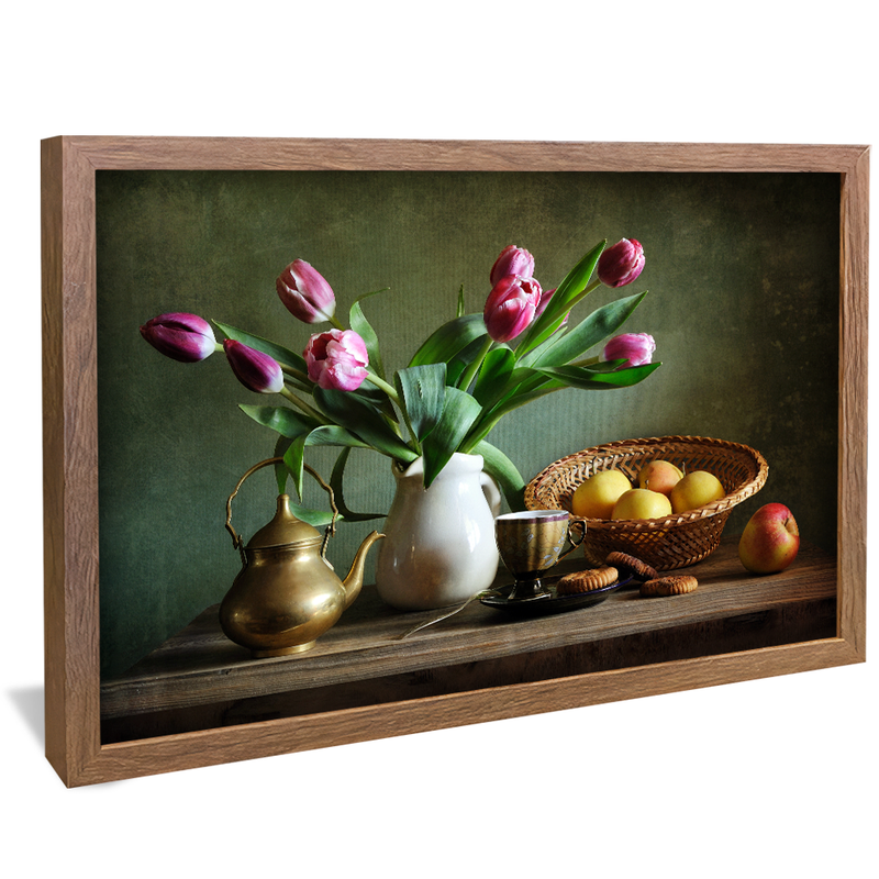 Floral on Table V1596 Canvas