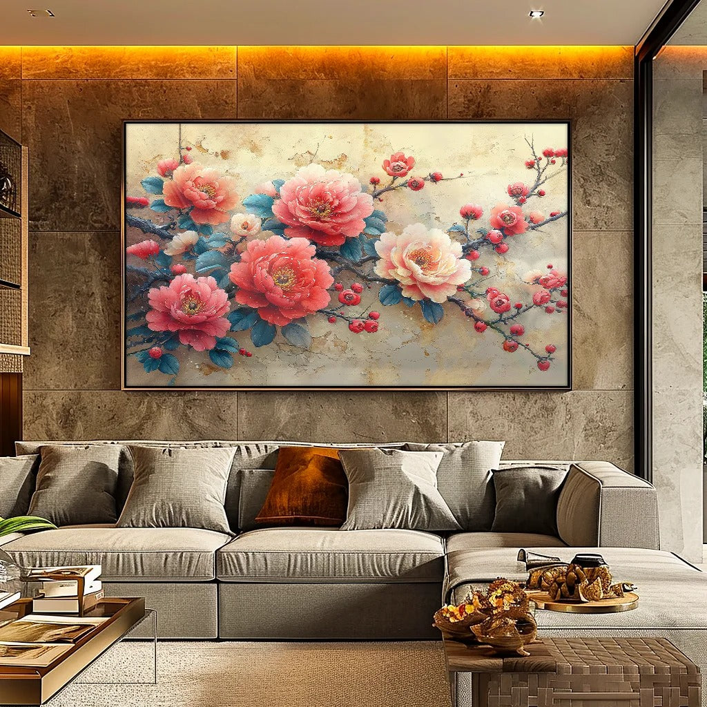 Flower Blooming Canvas v1383