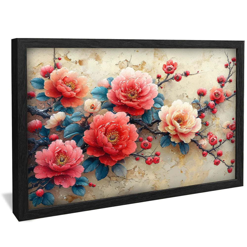 Flower Blooming Canvas v1383