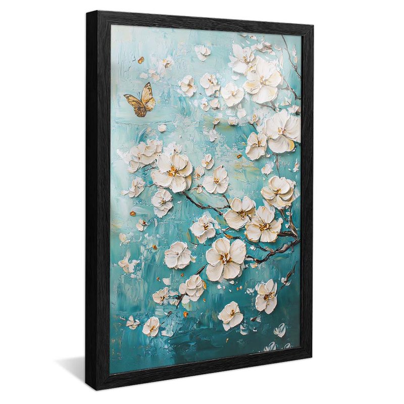 Flowers and Butterfly V2060 Canvas