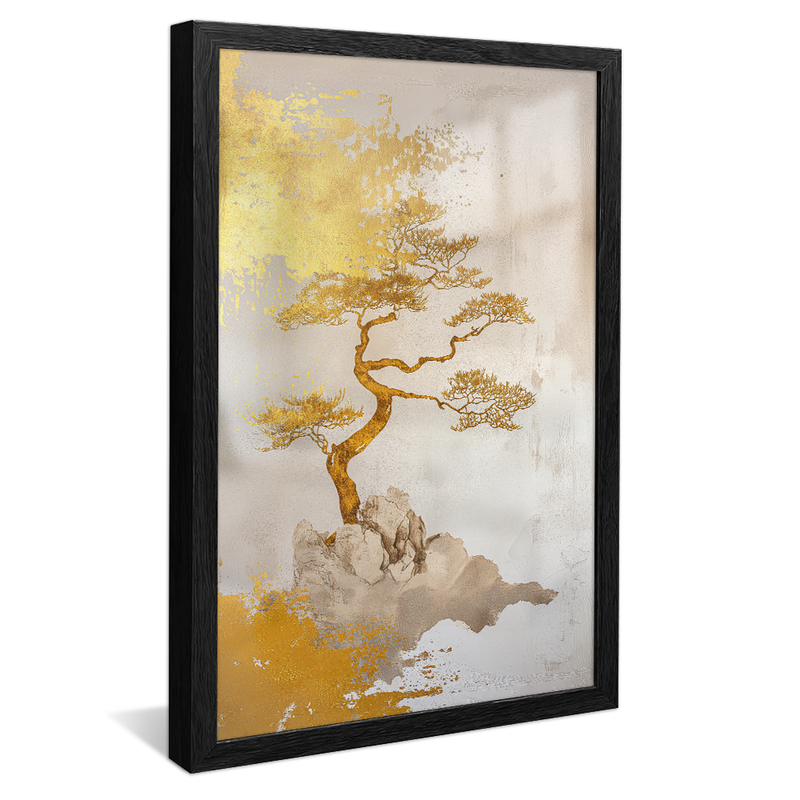 Foil Golden Tree V1171 Canvas