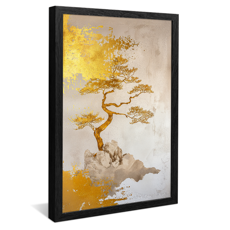 Foil Golden Tree V1171 Canvas