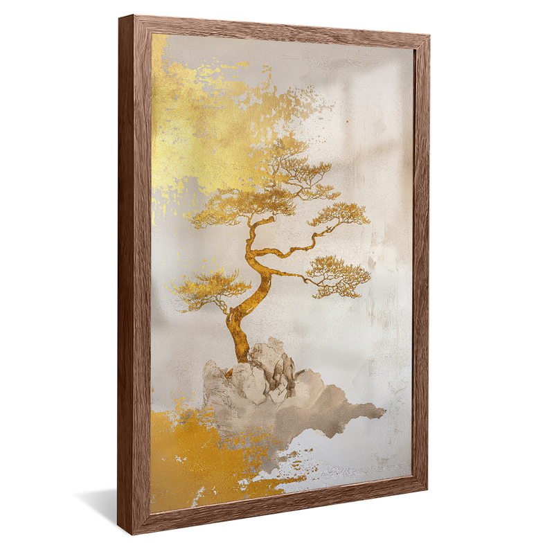 Foil Golden Tree V1171 Canvas