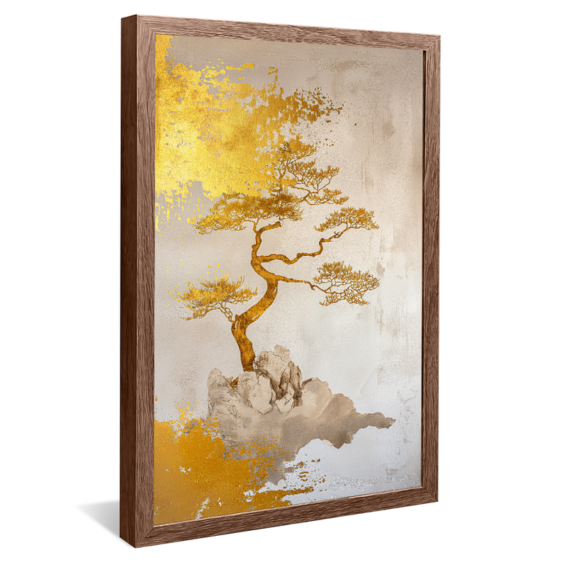 Foil Golden Tree V1171 Canvas