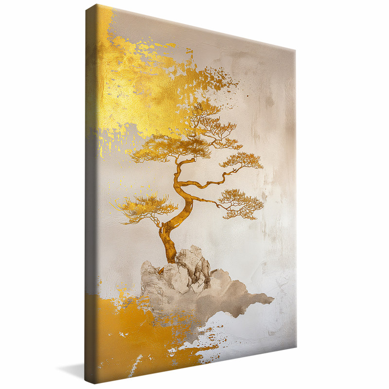 Foil Golden Tree V1171 Canvas