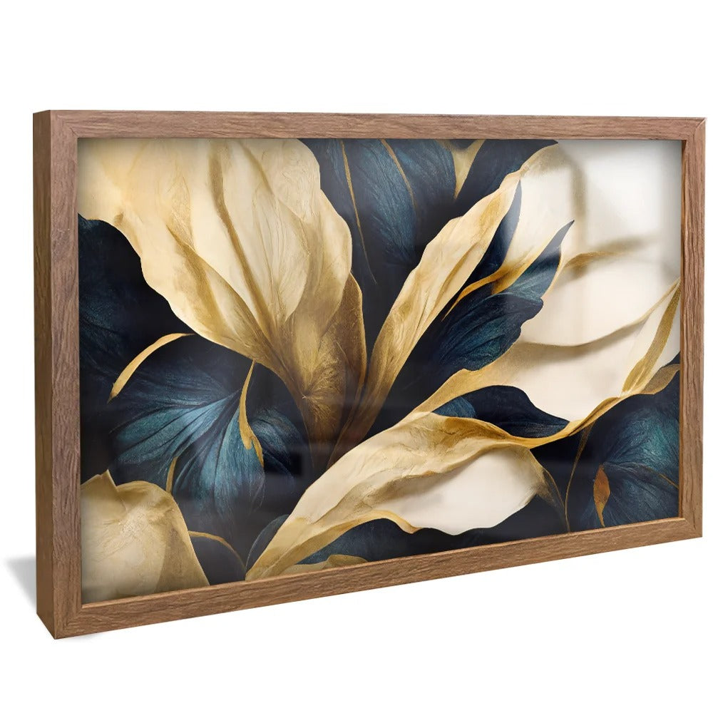 Foliage and flowers Canvas