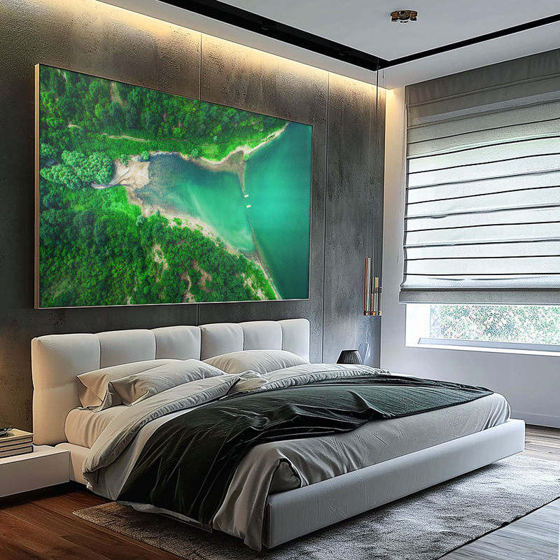 Forest and Sea Bay V1186 Canvas