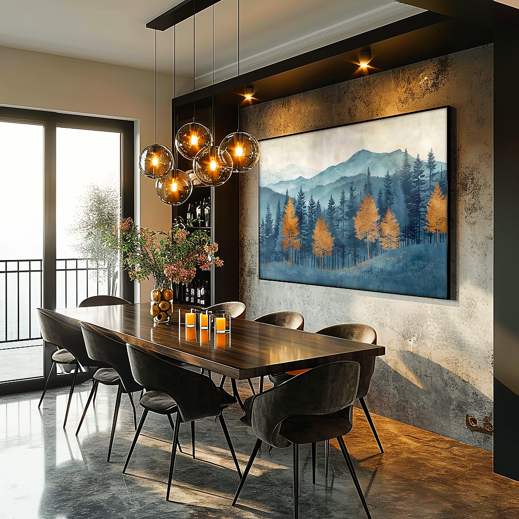 Forest in Blue V1161 Canvas