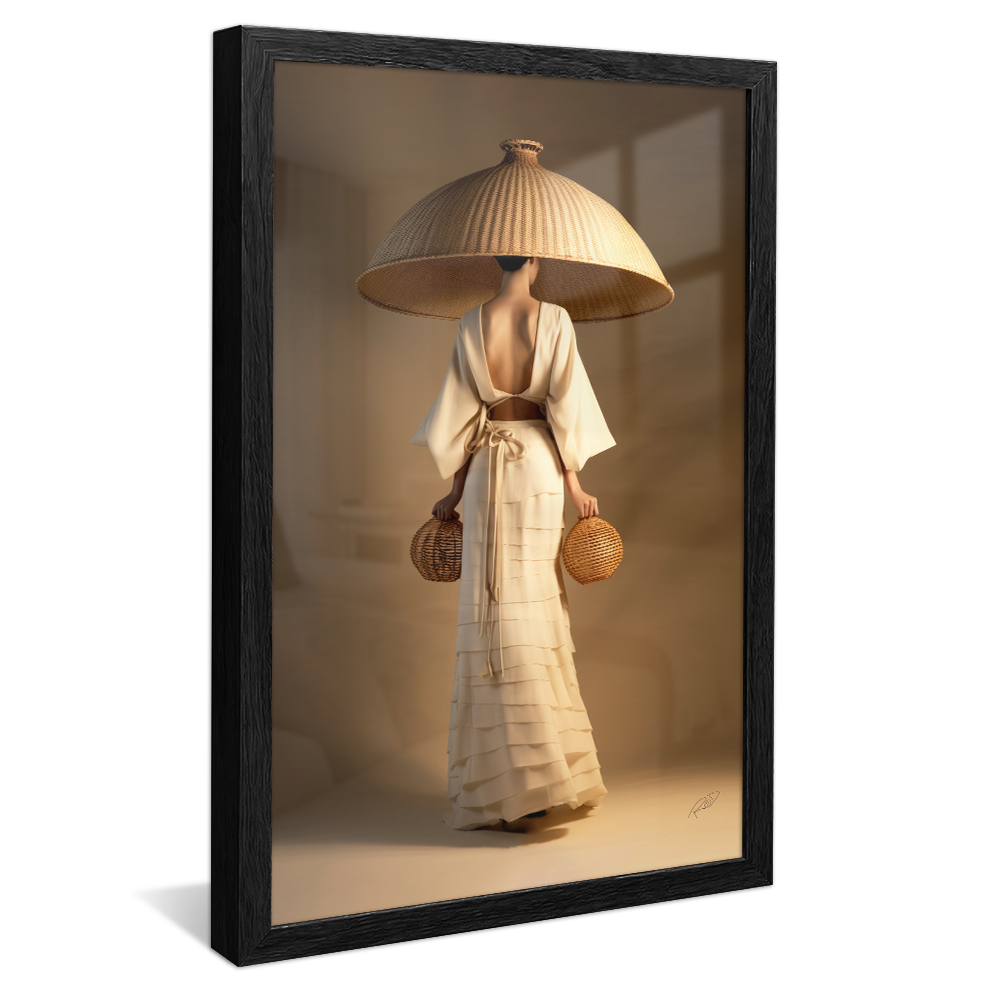 Geisha Posing V985 Canvas