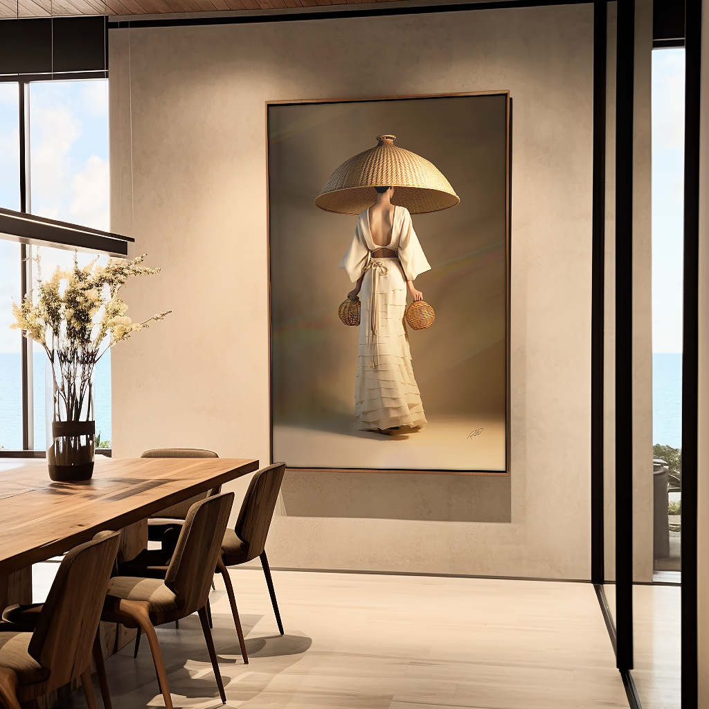 Geisha Posing V985 Canvas