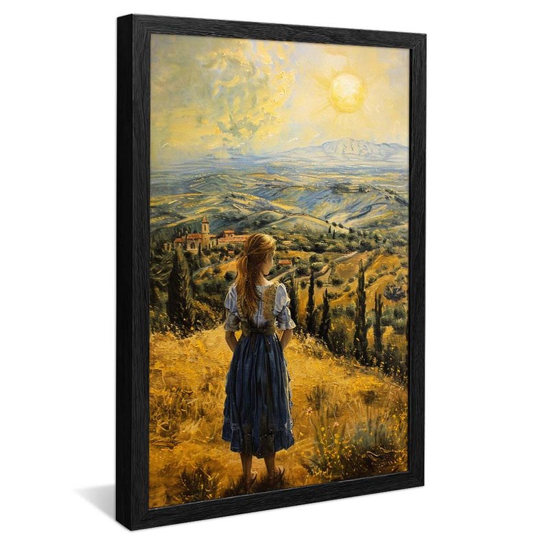 Girl in Field V1827 Canvas