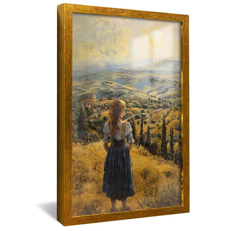 Girl in Field V1827 Canvas