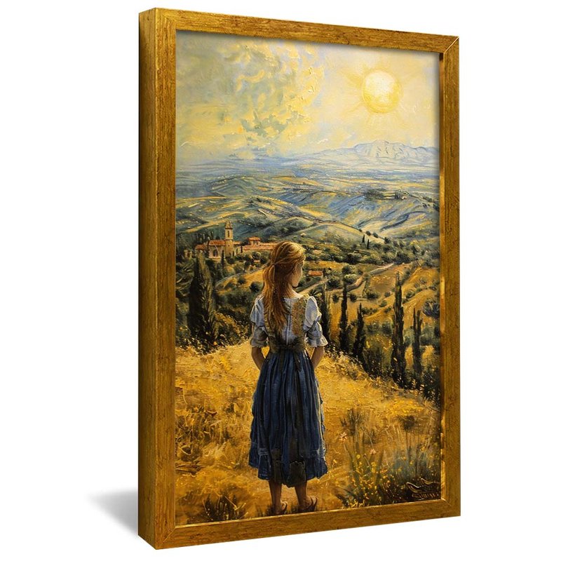 Girl in Field V1827 Canvas