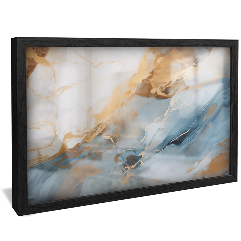 Gold Blue Marble V830 Canvas