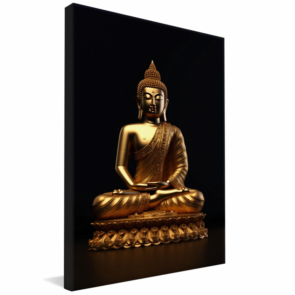 Gold Buddha Statue Canvas