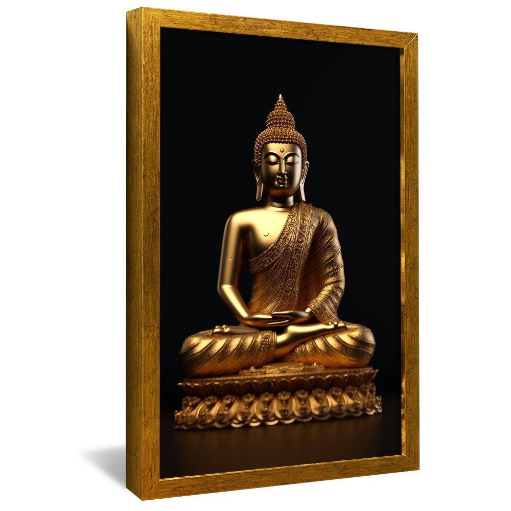 Gold Buddha Statue Canvas