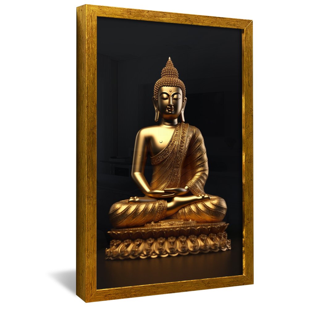 Gold Buddha Statue Canvas