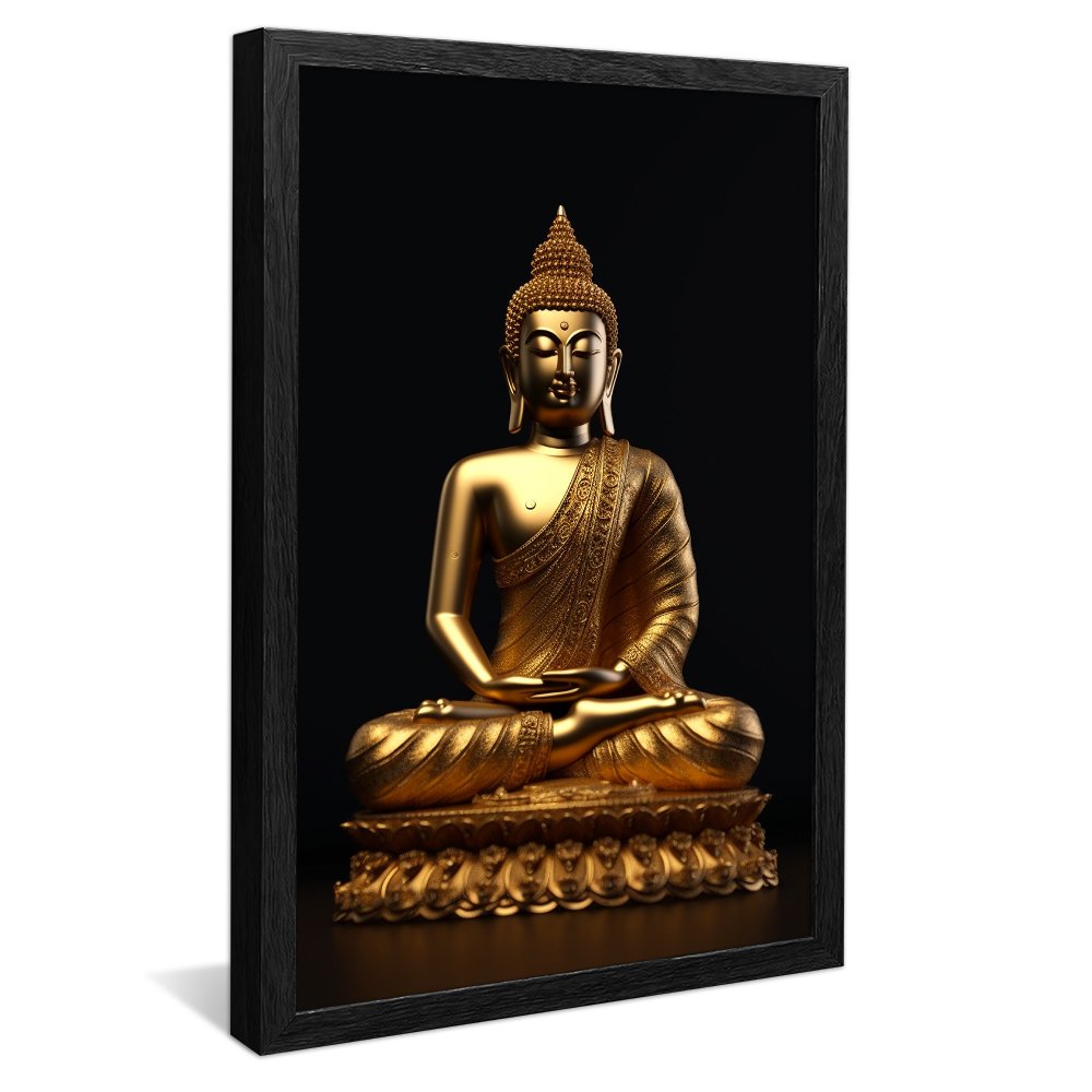 Gold Buddha Statue Canvas