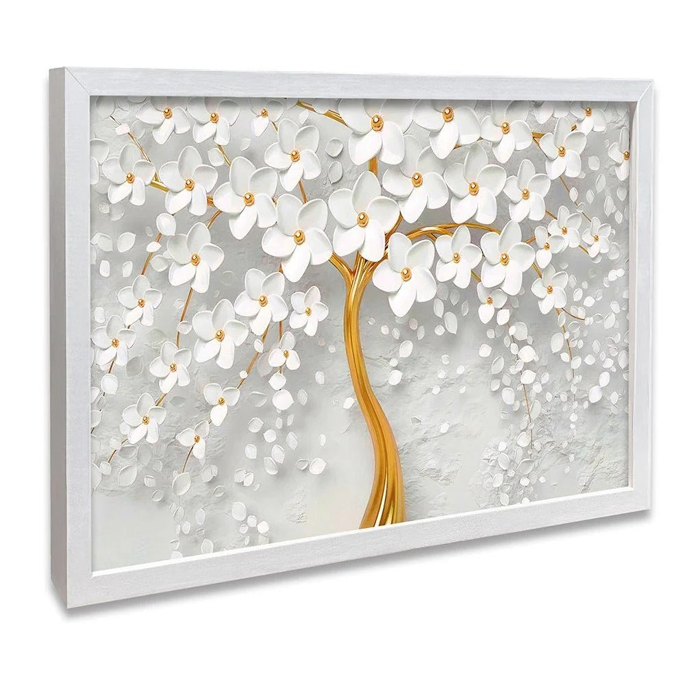 Gold Cherry Blossom Canvas