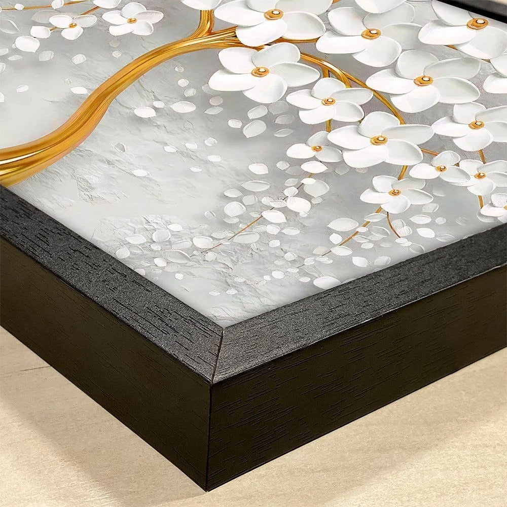 Gold Cherry Blossom Canvas