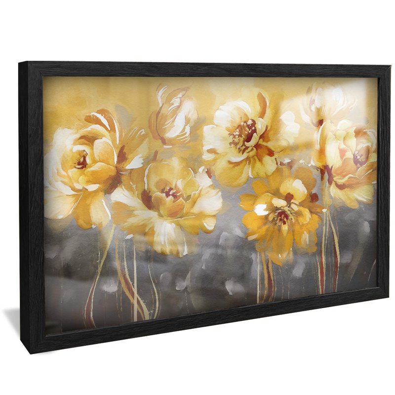 Gold Flowers V722 Canvas