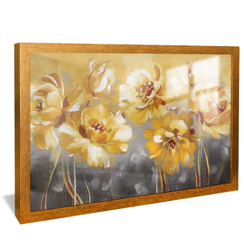 Gold Flowers V722 Canvas