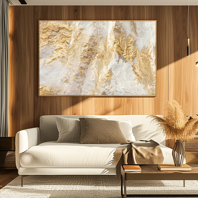 Gold Leaves V1276 Canvas