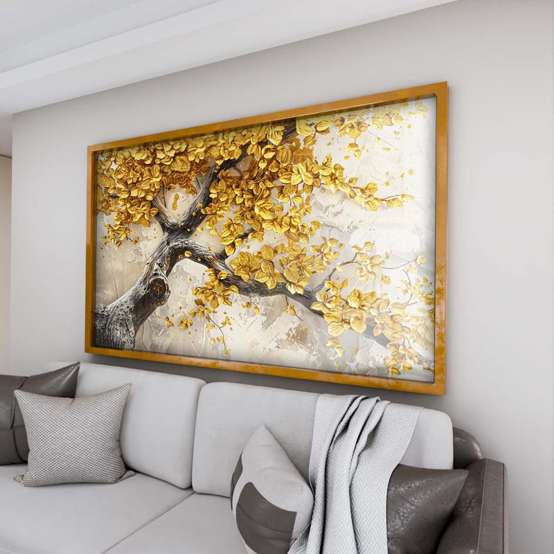 Gold Leaves V1886 Canvas
