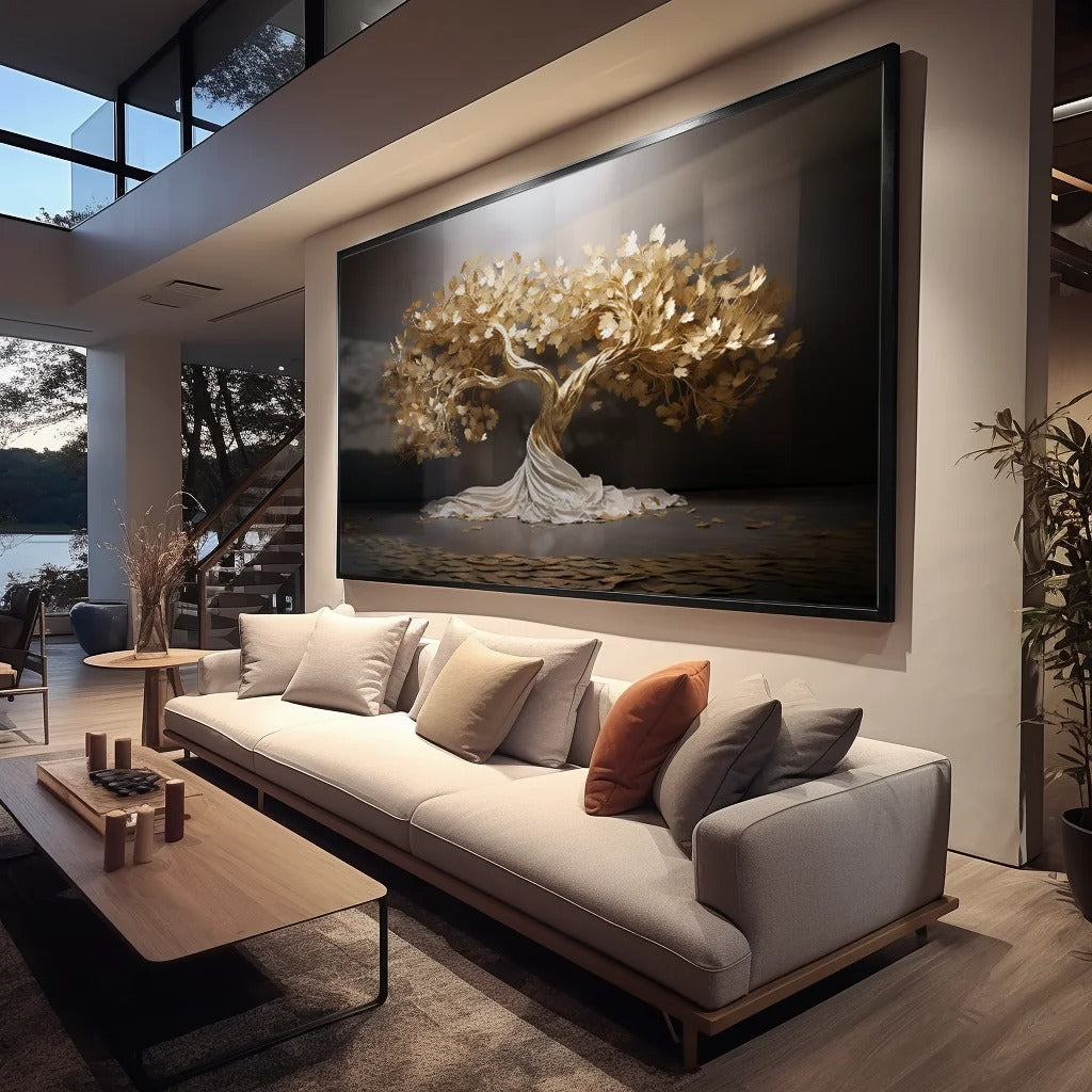 Gold Luxury Tree Canvas V311