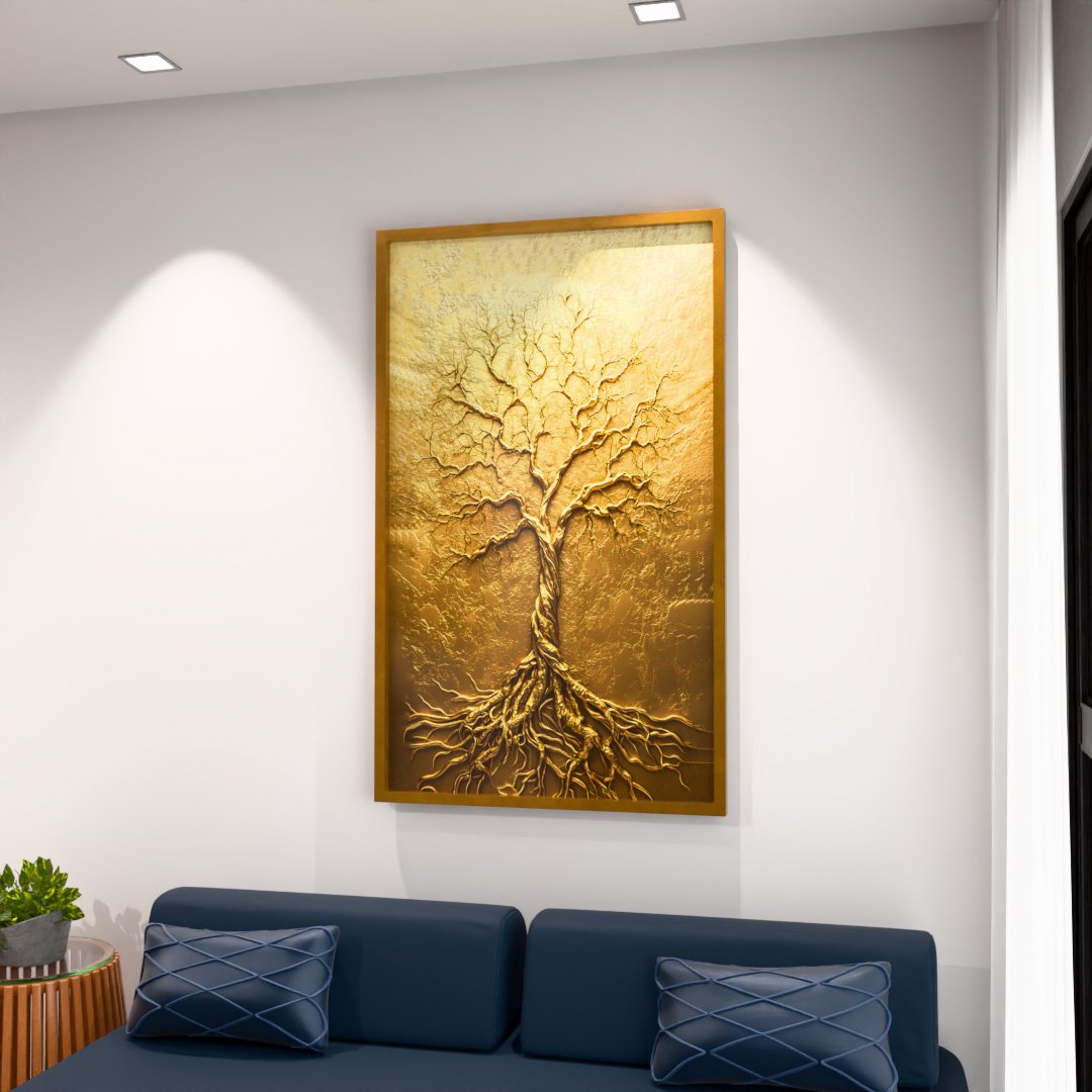 Gold Tree V2128 Canvas