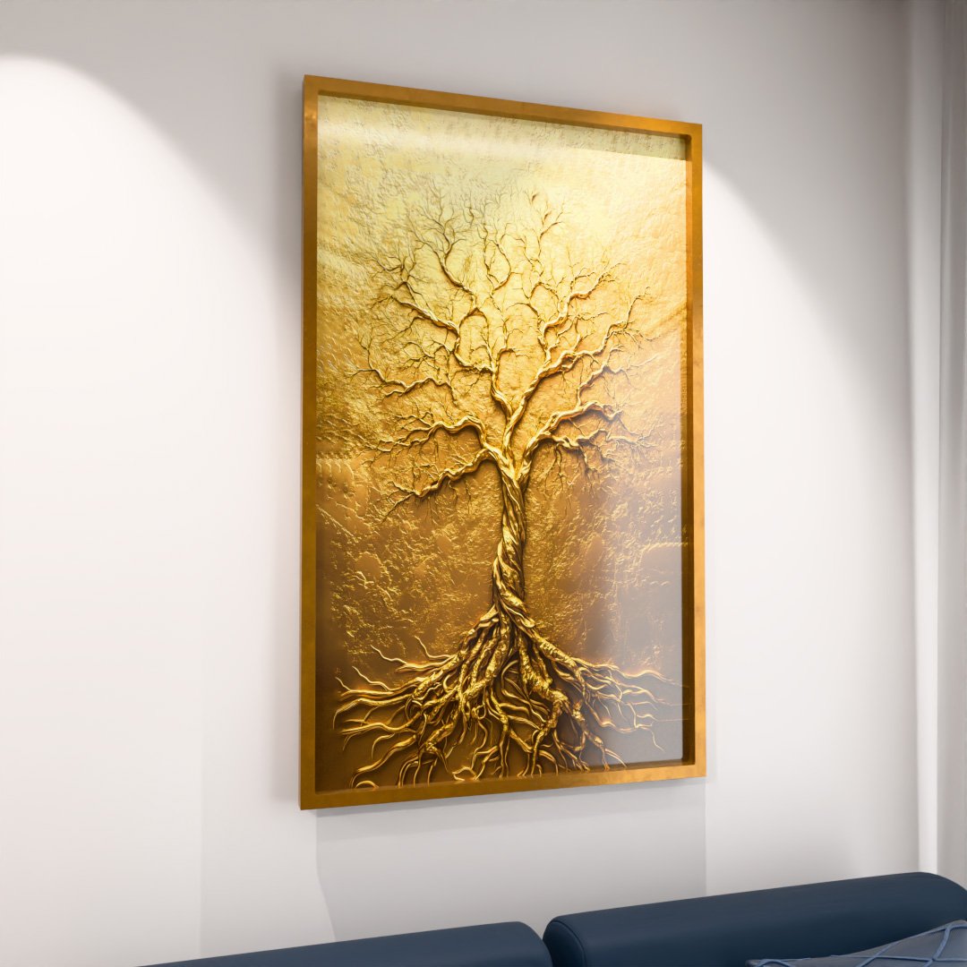 Gold Tree V2128 Canvas