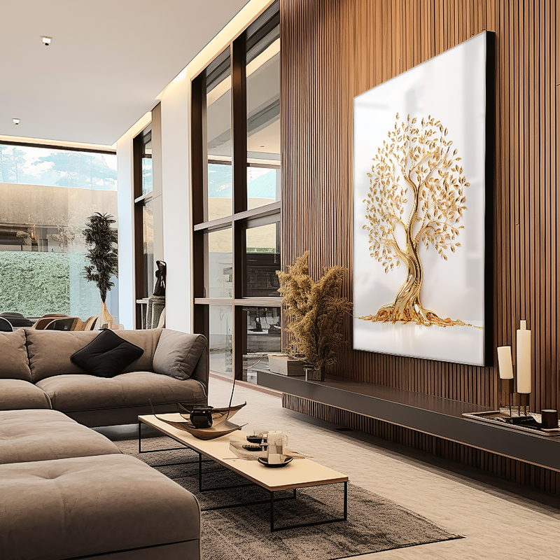 Gold Tree V835 Canvas