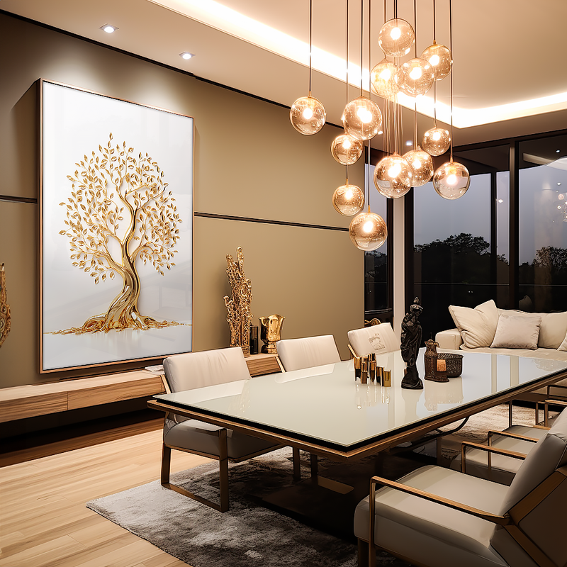 Gold Tree V835 Canvas