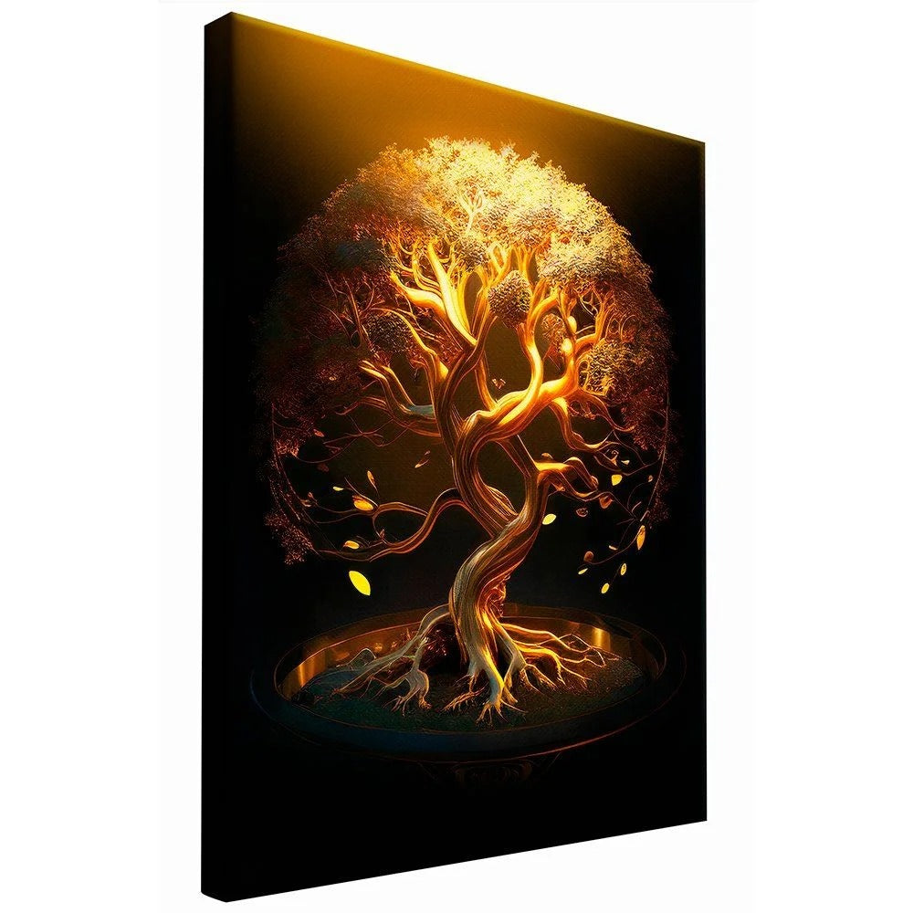 Gold Tree of Life Canvas