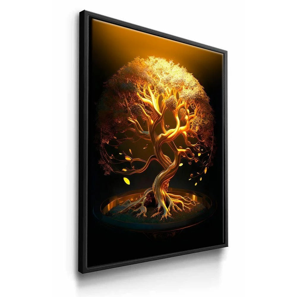 Gold Tree of Life Canvas