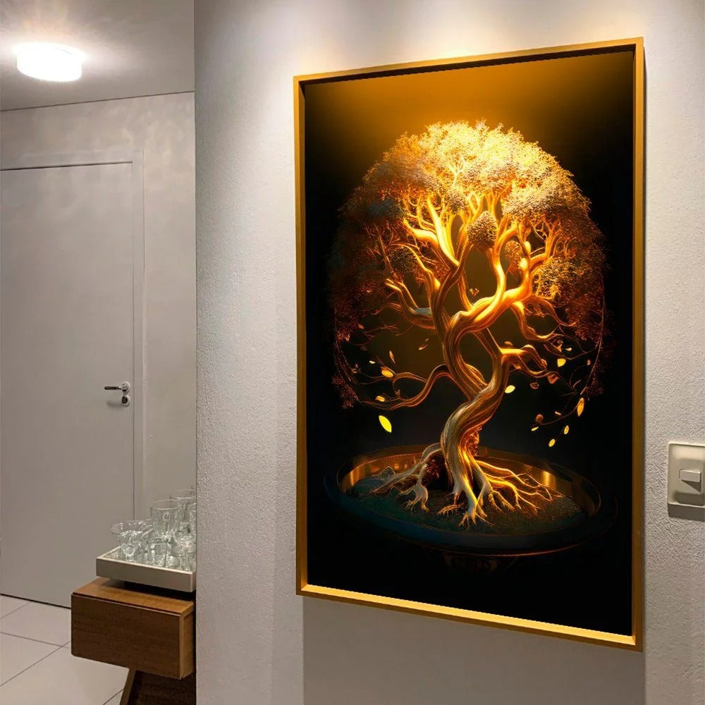 Gold Tree of Life Canvas