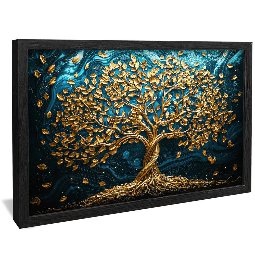 Gold Tree on Panel V2106 Canvas