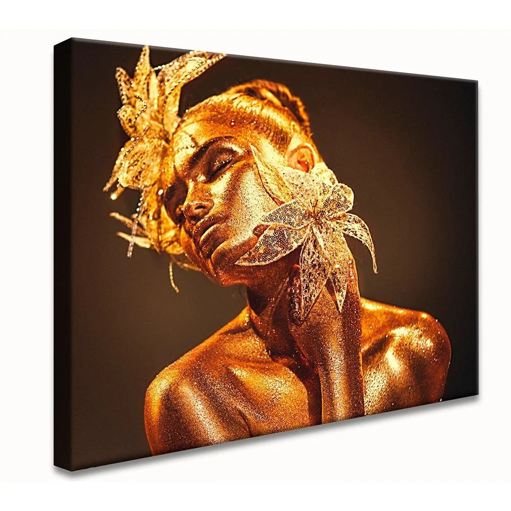 Gold Woman Canvas