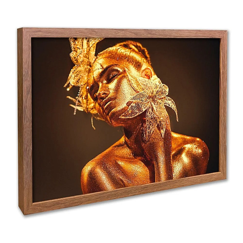 Gold Woman Canvas