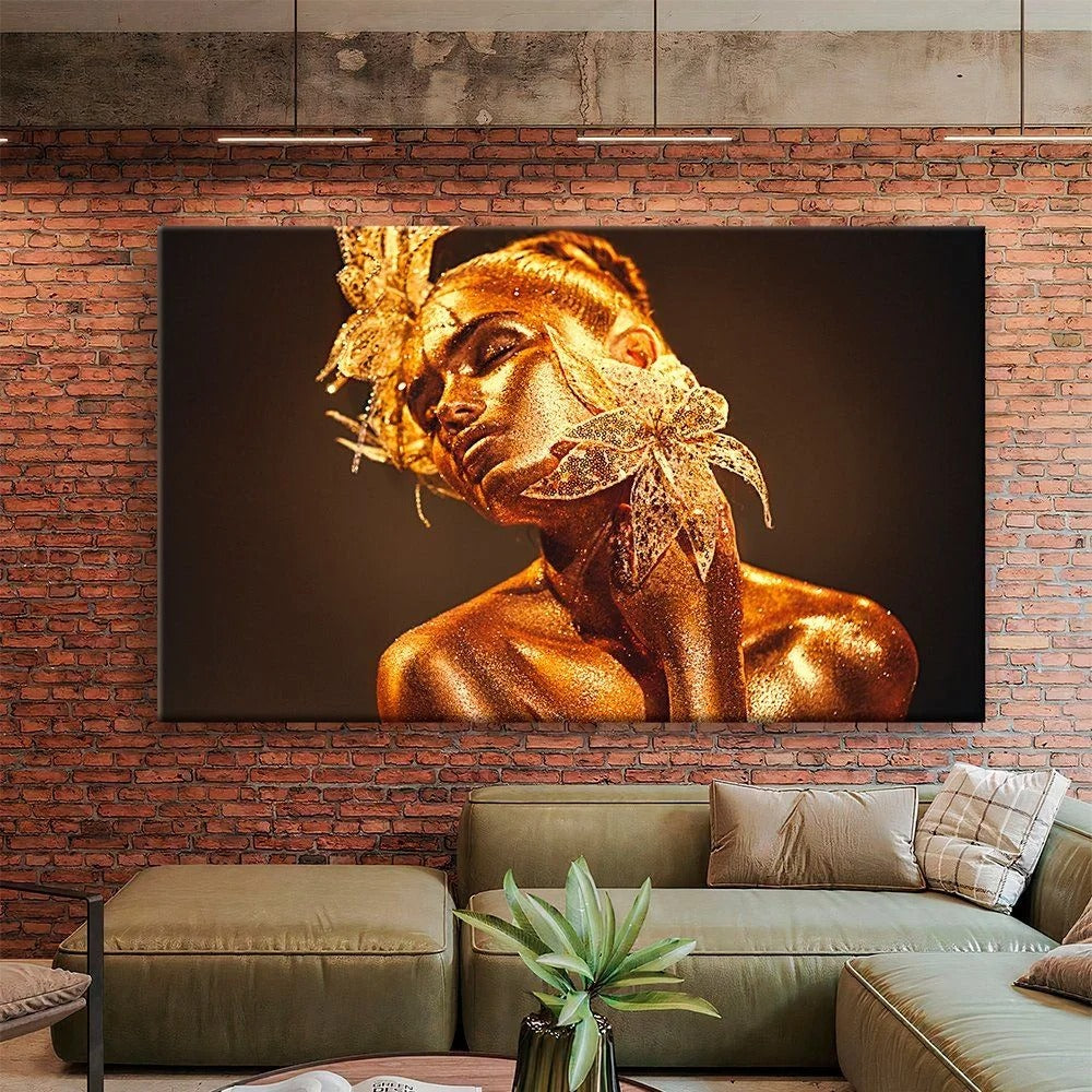 Gold Woman Canvas