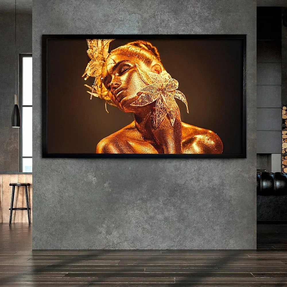 Gold Woman Canvas