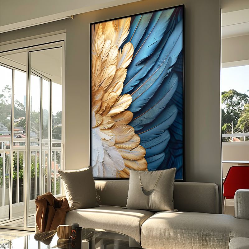 Gold and Blue Penalties V1300 Canvas