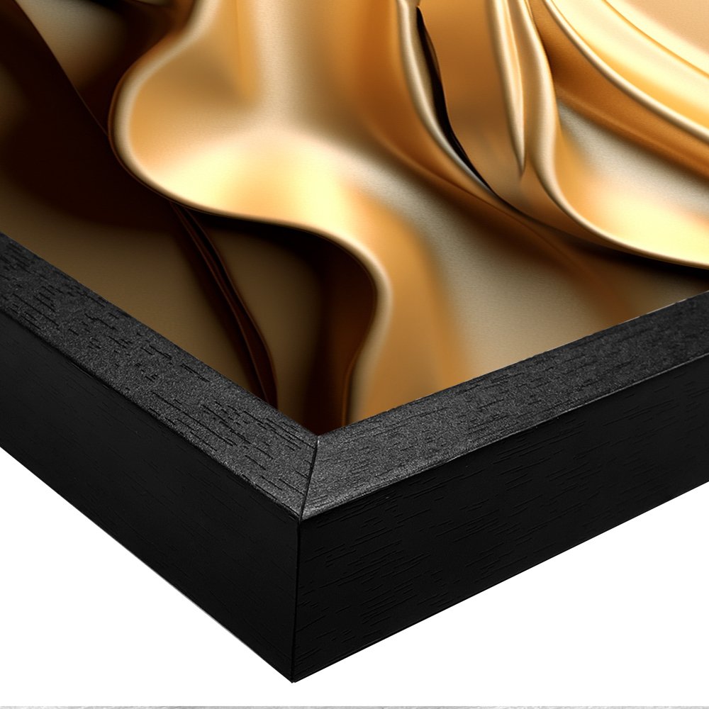 Golden Abstract 3D Luxury Modern Canvas