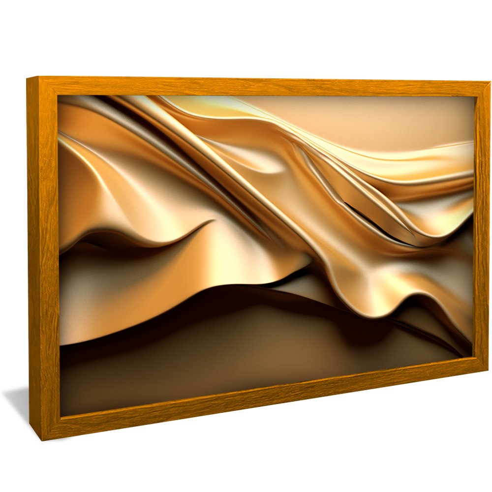 Golden Abstract 3D Luxury Modern Canvas