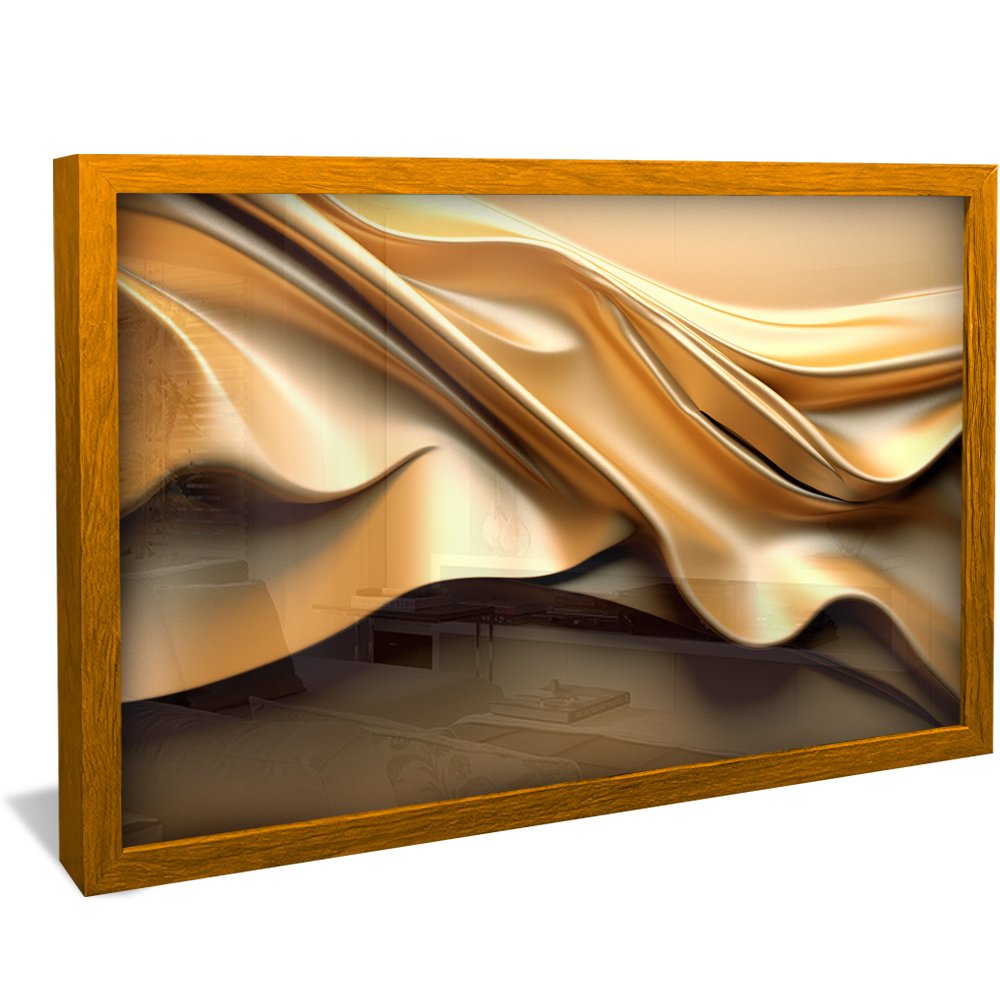 Golden Abstract 3D Luxury Modern Canvas