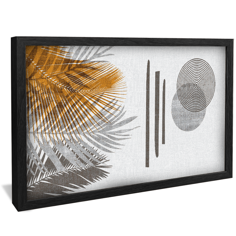 Golden Abstract Tapestry V1388 Canvas