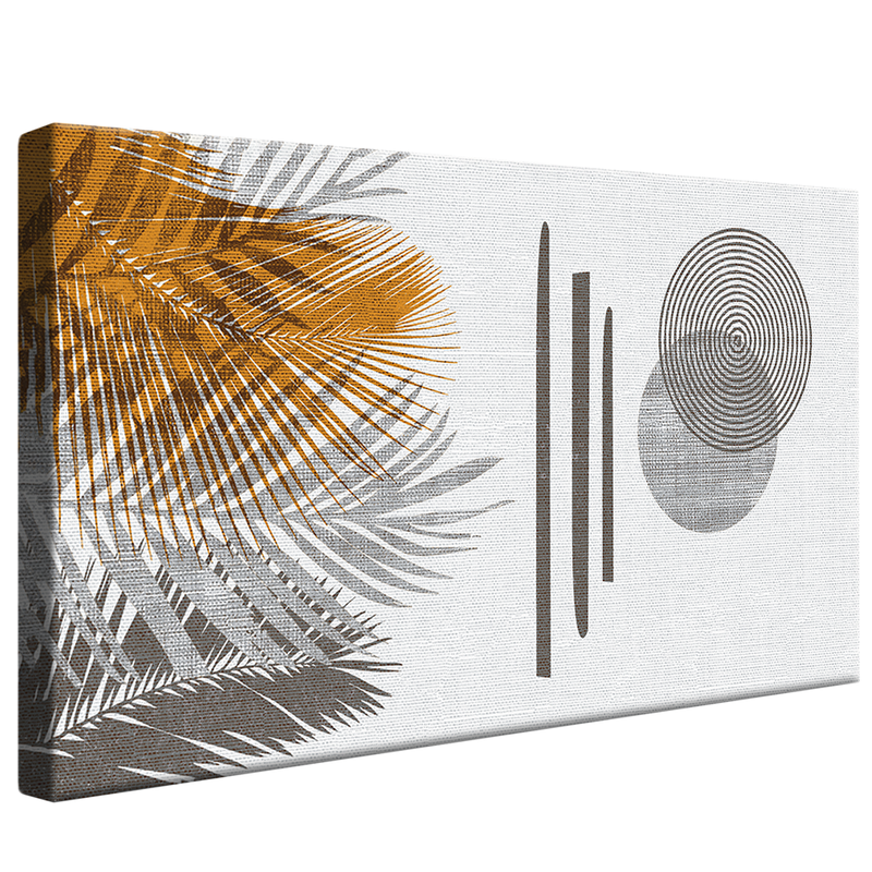 Golden Abstract Tapestry V1388 Canvas