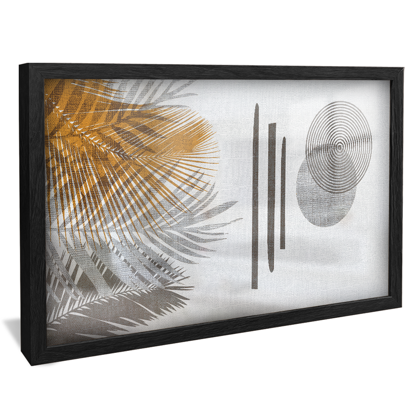 Golden Abstract Tapestry V1388 Canvas