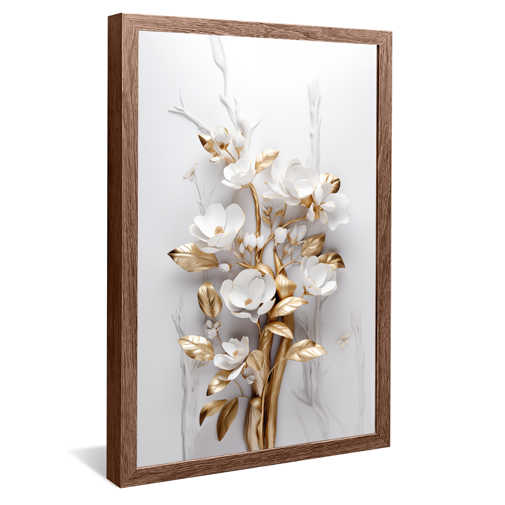 Golden Flower V854 Canvas